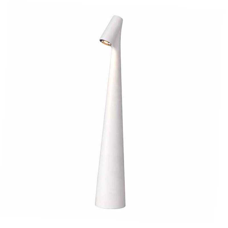 White table lamp on a white background