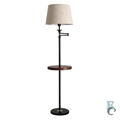 Modern Floor Lamp with Shelf in Scandinavian Style