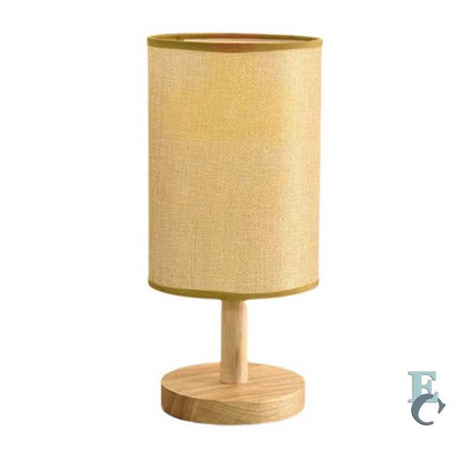 Wooden bedside lamp