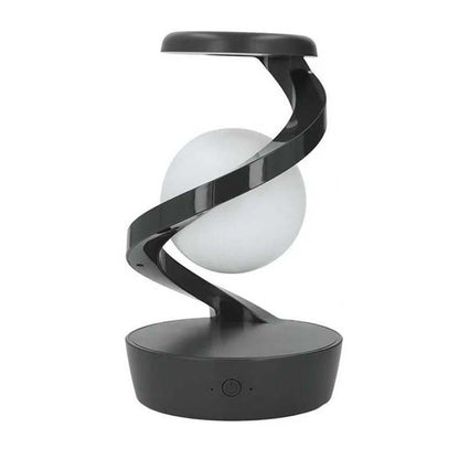 Saturn Helix – LED Desk Lamp with Wireless Charging on a plain white background.