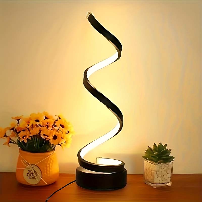 Table lamp, decorative Spiral